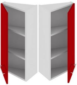 Шкаф верхний торцевой (АССОРТИ (Вишня)) ВТ_72-40(45)_1ДР Размеры (Ш×Г×В): 400×323×720 ― Мандарин мебель Сочи