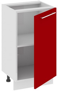 Шкаф нижний нестандартный (АССОРТИ (Вишня)) Нн_72-45_1ДР Размеры (Ш×Г×В): 450×432×822 ― Мандарин мебель Сочи