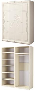 Шкаф для одежды МН-218-03 ШВГ 160 х 208 х 62 см ― Мандарин мебель Сочи