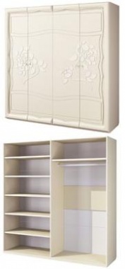 Шкаф для одежды МН-218-04 ШВГ 201 х 208 х 62 см ― Мандарин мебель Сочи