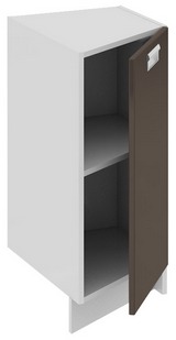 Шкаф нижний торцевой (правый) (БЬЮТИ (Грэй)) НТ_72-40(45)_1ДР(А) Размеры (Ш×Г×В): 400×582×822 ― Мандарин мебель Сочи