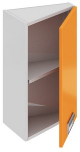 Шкаф верхний торцевой (правый) (БЬЮТИ (Оранж)) ВТ_60-40(45)_1ДР(Б) Размеры (Ш×Г×В): 400×323×600 ― Мандарин мебель Сочи