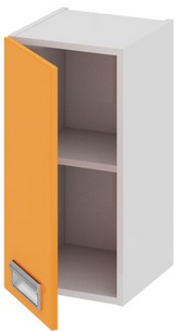 Шкаф верхний (левый) (БЬЮТИ (Оранж)) В_60-30_1ДР(А) Размеры (Ш×Г×В): 300×323×600 ― Мандарин мебель Сочи