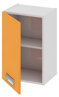 Шкаф верхний (левый) (БЬЮТИ (Оранж)) В_60-40_1ДР(А) Размеры (Ш×Г×В): 400×323×600 ― Мандарин мебель Сочи