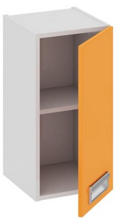 Шкаф верхний (правый) (БЬЮТИ (Оранж)) В_60-30_1ДР(Б) Размеры (Ш×Г×В): 300×323×600 ― Мандарин мебель Сочи