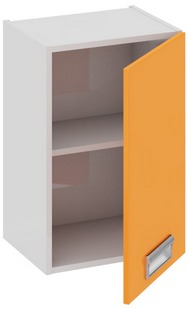Шкаф верхний (правый) (БЬЮТИ (Оранж)) В_60-40_1ДР(Б) Размеры (Ш×Г×В): 400×323×600 ― Мандарин мебель Сочи