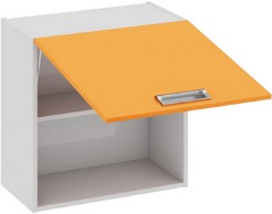 Шкаф верхний (БЬЮТИ (Оранж)) В_60-60_1ДО Размеры (Ш×Г×В): 600×323×600 ― Мандарин мебель Сочи
