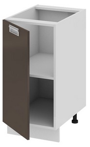 Шкаф нижний (левый) (БЬЮТИ (Грэй)) Н_72-40_1ДР(Б) Размеры (Ш×Г×В): 400×582×822 ― Мандарин мебель Сочи