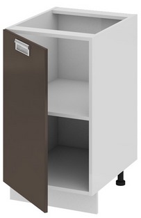 Шкаф нижний (левый) (БЬЮТИ (Грэй)) Н_72-45_1ДР(Б) Размеры (Ш×Г×В): 450×582×822 ― Мандарин мебель Сочи