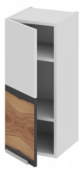 Шкаф верхний (левый) В_72-30_1ДР(А) Фэнтези (Вуд) (Ш×Г×В): 300×323×720 ― Мандарин мебель Сочи