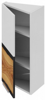 Шкаф верхний торцевой (левый) ВТ_72-40(45)_1ДР(А) Фэнтези (Вуд) (Ш×Г×В): 400×323×720 ― Мандарин мебель Сочи