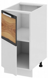 Шкаф нижний (левый) Н_72-40_1ДР(Б) Фэнтези (Вуд) (Ш×Г×В): 400×582×822 ― Мандарин мебель Сочи