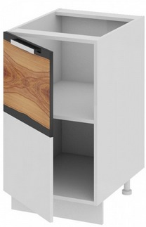 Шкаф нижний (левый) Н_72-45_1ДР(Б) Фэнтези (Вуд) (Ш×Г×В): 450×582×822 ― Мандарин мебель Сочи