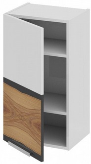 Шкаф верхний (левый) В_72-40_1ДР(А) Фэнтези (Вуд) (Ш×Г×В): 400×323×720 ― Мандарин мебель Сочи