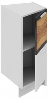 Шкаф нижний торцевой (правый) НТ_72-40(45)_1ДР(А) Фэнтези (Вуд) (Ш×Г×В): 400×582×822 ― Мандарин мебель Сочи