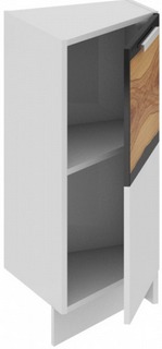 Шкаф нижний нестандартный торцевой (правый) НнТ_72-40(45)_1ДР(А) Фэнтези (Вуд) (Ш×Г×В): 400×432×822 ― Мандарин мебель Сочи