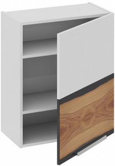 Шкаф верхний (правый)	 В_72-60_1ДР(Б) Фэнтези (Вуд) (Ш×Г×В): 600×323×720 ― Мандарин мебель Сочи