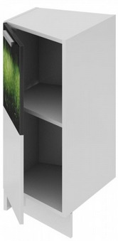 Шкаф нижний торцевой (левый) НТ_72-40(45)_1ДР(Б) Фэнтези (Грасс) (Ш×Г×В): 400×582×822 ― Мандарин мебель Сочи