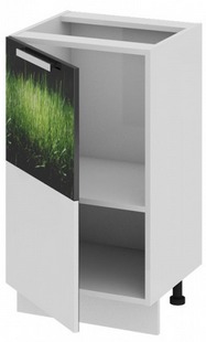 Шкаф нижний нестандартный (левый) Нн_72-45_1ДР(Б) Фэнтези (Грасс) (Ш×Г×В): 450×432×822 ― Мандарин мебель Сочи