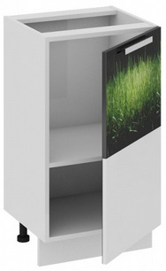 Шкаф нижний нестандартный (правый) Нн_72-45_1ДР(А) Фэнтези (Грасс) (Ш×Г×В): 450×432×822 ― Мандарин мебель Сочи