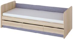 ПМ 145.15 Индиго Кровать с 3-мя ящиками Размеры: 2044×846×732  
