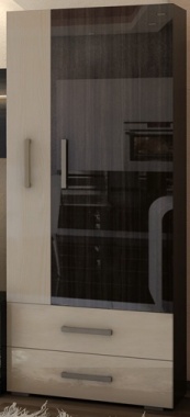 Шкаф с барной секцией горки «Капучино»(840х430х2020)м ― Мандарин мебель Сочи