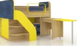 Кровать комбинированная со столом ЛД 507.140 (Ш×В×Г): 1958×1398×1257 мм ― Мандарин мебель Сочи