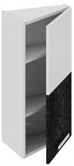 Шкаф верхний торцевой (правый)	 ВТ_72-40(45)_1ДР(Б) Фэнтези (Лайнс) (Ш×Г×В): 400×323×720 ― Мандарин мебель Сочи