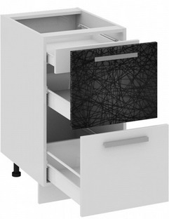 Шкаф нижний с 2-мя ящиками и 1-м внутренним	 Н2я1_72-45_2Я  Фэнтези (Лайнс) (Ш×Г×В): 450×582×822 ― Мандарин мебель Сочи