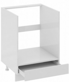 Шкаф нижний под бытовую технику с 1-м ящиком НБ1я_72(12)-60_1Я Фэнтези (Белый универс.) (Ш×Г×В): 600×582×822 ― Мандарин мебель Сочи