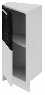 Шкаф нижний нестандартный торцевой (левый) НнТ_72-40(45)_1ДР(Б) Фэнтези (Лайнс) (Ш×Г×В): 400×432×822 ― Мандарин мебель Сочи
