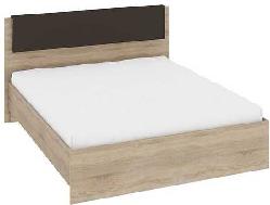 Двуспальная кровать «Ларго» СМ-181.01.001 Какао глянец ― Мандарин мебель Сочи
