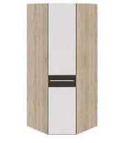 Угловой шкаф с зеркалом «Ларго» СМ-181.07.007 Какао глянец ― Мандарин мебель Сочи