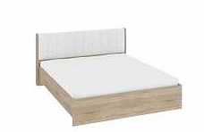 Двуспальная кровать с мягким изголовьем «Ларго» СМ-181.01.002 Белый Глянец ― Мандарин мебель Сочи