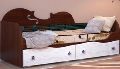 Кровать «Мелодия» без матраса (Ш1940 x Г870 x В870)мм ― Мандарин мебель Сочи