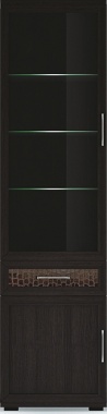 Шкаф 600 со стеклом ГТ.013.302 В: 2220 Ш: 600 Г: 449 ― Мандарин мебель Сочи