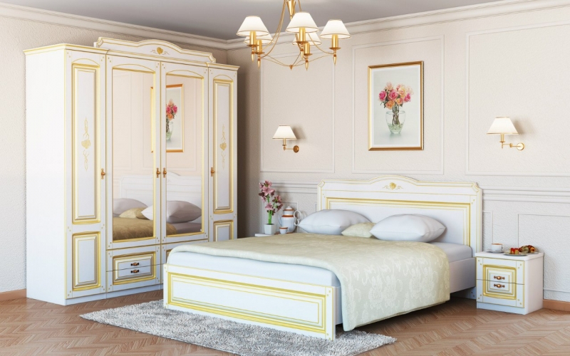 Спальня Роза 1 ― Мандарин мебель Сочи