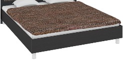 Каркас кровати Сакура ПМ-183.01.01 (1600) Венге (Д×Ш×В): 2073×1702×900 ― Мандарин мебель Сочи