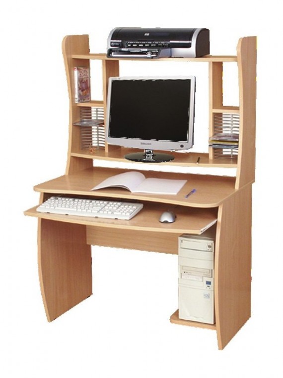 Стол компьютерный "Школьник Люкс" (900x600x1480) ― Мандарин мебель Сочи