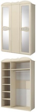Шкаф для одежды МН-025-03 ШВГ 157 х 233 х 62 см ― Мандарин мебель Сочи
