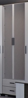 Грация шкаф ШВГ (850х2180х540) ПЛ ― Мандарин мебель Сочи