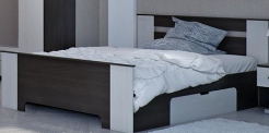 Грация кровать 1,6Х2 ШВГ (1700х860х2080) ― Мандарин мебель Сочи