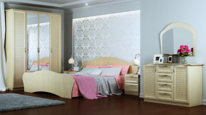 Спальня Тюльпан ― Мандарин мебель Сочи