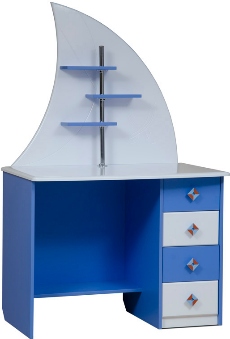 Юниор-4 (Парус) Стол письменный универсальный МДФ глянц Д 1000 В 1578 Ш 600 ― Мандарин мебель Сочи