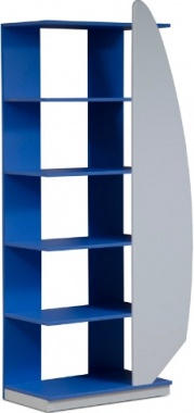 Юниор-4 (Парус) Шкаф для детских вещей (стеллаж) МДФ глянц Д 840 В 1855 Ш 400 ― Мандарин мебель Сочи